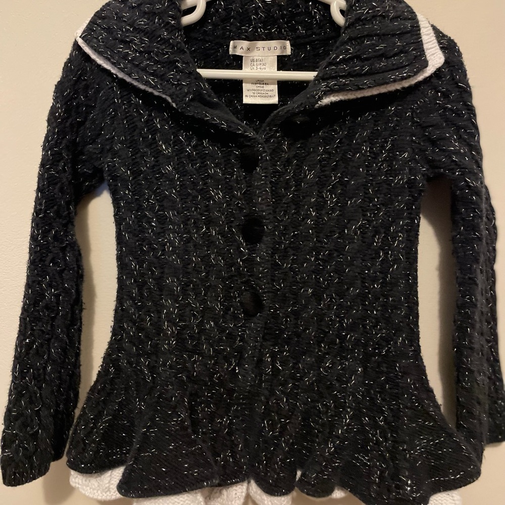Max Studio Peplum Cardigan/Sweater